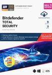 Bitdefender - 5 Devices,3 Years - Total Security | Windows| Mac| Android|iOS | Latest Version | Email Delivery in 2 Hours- No CD |