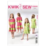 Kwik Sew K3944 Girls Dresses Sewing Pattern, Size XXS-XS-S-M-L