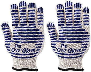 SACALA Heat Resistant Oven Gloves, One Pair Non-Slip Kitchen Gloves, Microwave Roaster, Heat Resistant Gloves for Baking, Cooking, BBQ