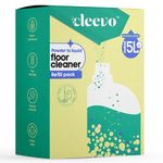 Cleevo Floor Cleaner Liquid (5L Refill Pack) | 1 Pouch = 1L Natural Disinfectant Floor Cleaners for Mops | Chlorine-Free Surface Cleaner, Eco-Friendly All-Purpose Floor Cleaning Liquid (Zesty Lemon)