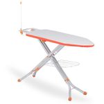 Jaimini Iron Table for Ironing Clothes | Multi-Function Ironing Table for Home - Adjustable & Foldable with Wire Holder | Removable Cover of Press Stand | 43 X 15 Inches Board Surface