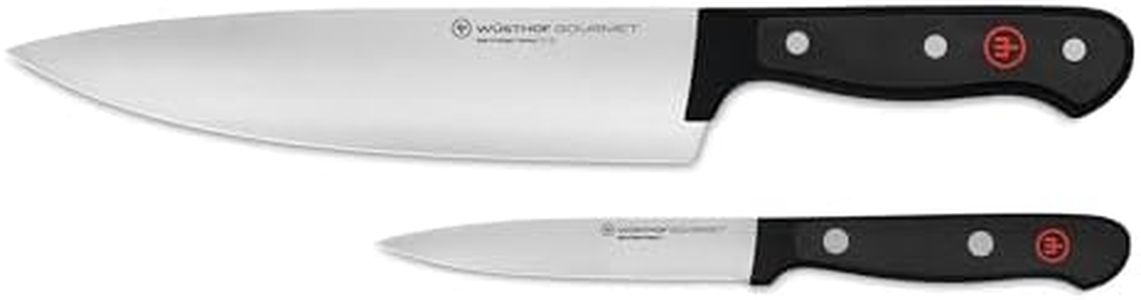 WÜSTHOF Gourmet 2-Piece Chef's Knife Set, Black