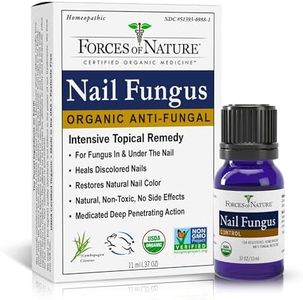 Forces of Nature Toenail Fungus Treatment, 0.37 Fl Oz, Organic Homeopathic Medicine & Essential Oils for Nail Fungus In & Under Nails, Natural Nail Repair for Cracked, Brittle, Discolored Nails