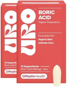 O Positiv URO Boric Acid Vaginal Suppository with Lactic Acid – 24 Ct