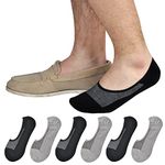 Jormatt 6 Pairs No Show Socks Mens Cotton Athletic Sports Trainer Socks, Low Cut Invisiable Socks With Non Slip Grips, mens shoe size 5-9