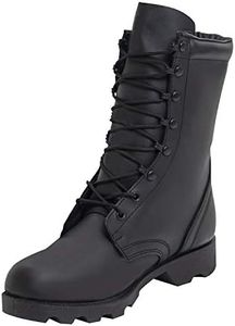 Rothco 10'' Leather Speedlace Combat Boot, Black, 6