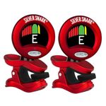 Snark 2 Clip-on All Instrument Tuner-Red and Silver SIL RED - (Pack of 2)
