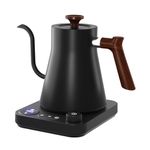 VICBINLY Electric Gooseneck Kettle, Pour Over Coffee and Tea Kettle, 0.9L Tea Kettle, 1200 Watt Quick Heating, Boil-Dry Protection, Temperature Control, Matte Black