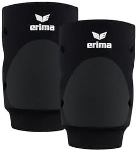 Erima Unisex Erwachsene Volleyball Knieschoner (7401904), schwarz, M