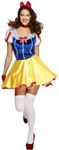 Smiffy's Women's Fever Fairy-tale Costume, Dress Attached Underskirt, Headband and Choker, Once Upon a Time, Fever, Size 14-16, 30195