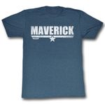 Top Gun - Mens Maverick T-Shirt, X-Large, Navy Heather