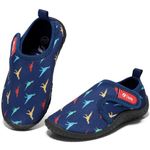 STQ KIDS Water Shoes Boys Aqua Shoes Pool for Summer Holiday Navy 7.5UK Child