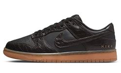 Nike Dunk Low Retro Women's Basketball Shoes, Black Brown Velvet, 11 UK