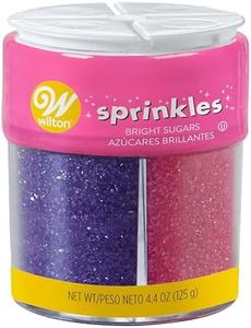 Wilton Bright Multicolored Sugar Sprinkles, 4-Colors Sanding Sugar for Desserts, 4.4 oz.