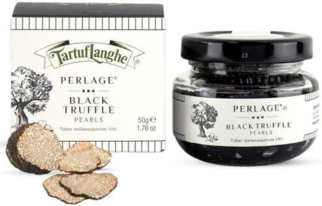 TartufLanghe Black Truffle Caviar Pearls – Luxury Italian Truffle Pearls, Perfect for Enhancing Dishes, Gourmet Gift, Imported From Italy – 50g Jar, 1.76 oz