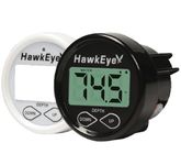 HawkEye in Dash Depth Finder w/Air & Water Temperature - Thru Hull