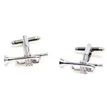 Trumpet Cufflinks with a Presentation Gift Box