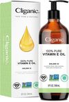 Cliganic 100% Pure Vitamin E Oil for Skin, Hair & Face 240,000 IU (240ml), Non-GMO Verified | Natural D-Alpha Tocopherol