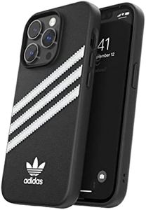 adidas Phone case Designed for iPhone 12, Shockproof, Raised Edges, Drop Protection (Black&White)