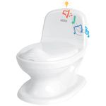 Nuby My Real Potty - Potty Training Toilet with Life-Like Flush Button & Sound | Easy to Clean | Splash Guard | Anti-Slip Base