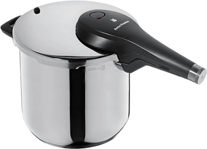 WMF Perfect Premium One Pot Schnellkochtopf Induktion 6,5l, Dampfkochtopf 22 cm, Cromargan Edelstahl poliert, 2 Kochstufen, All-In-One-Drehknopf