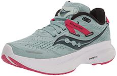 Saucony Women's Guide 16 Running Shoe, Mineral/Rose, 7M US