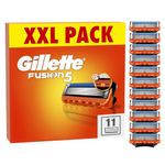 Gillette Fusion5 Razor Blades Men, Pack of 11 Razor Blade Refills with Precision Trimmer, 5 Anti-Friction Razor Blades