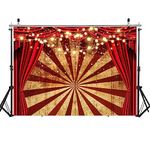 WOLADA 7x5FT Circus Theme Photography Background Carnival Themed Party Backdrop Halloween Backdrop Circus Carnival Sparkle Stripes Backdrop Circus Themed Birthday Party Photography Backdrop 12578