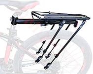 COMINGFIT 80kg Capacity Adjustable Bike Luggage Cargo Rack, Super Strong Bike Luggage Carrier, 4-Strong-Leg Bicycle Cargo Carrier