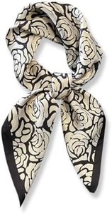 PoeticEHome 100% Pure Mulberry Silk Neck Scarf 26"x26" Square Women Neckerchief Headscarf Gift Packed