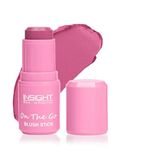 Insight Cosmetics On The Go Blush Stick| Long Lasting| Easy Color Payoff| Infused with Vit-E, 6.5gm(Pink Taffy)