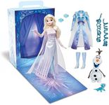 Disney Story Official Elsa Story Doll, Frozen, 11 Inches, Fully Posable Toy in Glittering Outfit - Suitable for Ages 3+ Toy Figure, Gifts for Girls, New for 2023