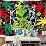 Wathon Trippy Weed Marijuana Tapest