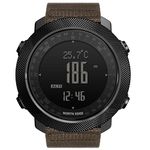 North Edge Men's Outdoor Sport Altimeter Barometer Compass Digital Military Watch: Apache