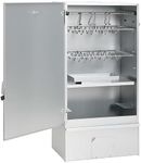 Festnight BBQ Oven Smoker with 1KG Wood Chips, Outdoor Smoker Smokehouse Drawer with handle, Outdoor Grill Barbecue Bake for Picnic BBQ Camping Hiking Traveling,Roast, Braise Sear for Outdoor