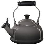Le Creuset Q3101-7F Enamel On Steel Whistling Tea Kettle, Oyster
