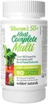 Webber Naturals Most Complete Multi For Women 50+, 90 Capsules, One-Per-Day, Over 55 Vitamins, Minerals, and Whole Food Fruit and Vegetable Sources per Capsule, Vegetarian