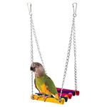 Pet Bird Parrot Parakeet Budgie Cockatiel Cage Hammock Swing Toy