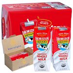 Organic Shelf Stable Whole Milk Boxes, Horizon Whole Milk Single Serve, 8.0 Fl oz (Pack of 6) Every Order is Elegantly Packaged in a Signature BETRULIGHT Branded Box!