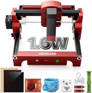 Laser Graviermaschine, Woxcker S1 1.6w Mini Tragbare Lasergravurmaschine für DIY, Holz, Metall, Acryl, Leder usw. 130mm*130mm f ür Anfänger