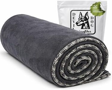 Premium Drying Towel – Large 24x35 Super Absorbent Microfiber Dog Bath Towel – Quick Dry, Soft & Durable Dog Towel for Drying Dogs – 1200 GSM Gray for Beach, Camping & Travel