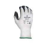 Techtion Nitrilon Multipro - Nitrile coated safety gloves for Superior grip on palm & fingers (Pack of 12 Pairs) (Size L)