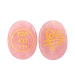 Original Rose Quartz Stone Zibu Coin - Pre-Energized Rose Quartz Crystal for Healing, Love, Trust, Compassion, Relationship, Manifestation and Meditation- 528 432 111 Zebu Coin