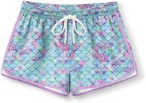 BesserBay Kids Adjustable Drawstring Elastic Waist Board Shorts Active Soft Loose Fit Swimsuit Bottom Short with Pocket7-8 Years