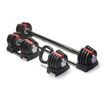 Homeology Strongology ELEMENT SET Home Fitness Black/Red Adjustable Smart Barbell/Dumbbell/Kettlebell from 2kg up to 19kg Training Weights