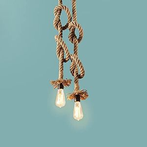 Chao Zan Luz de cuerda retro, con 2 cabezales de lámpara, cada luz de cuerda de 2.5m de largo, estilo retro país E27, adecuada para restaurantes, cafeterías, iluminación (Bombilla no incluida)