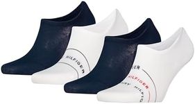 Tommy Hilfiger Mens Footie Socks, White, 6-8 UK