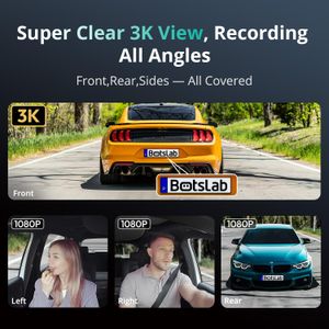 BOTSLAB 3K 4-Channel Dash Cam – Ultra HD Car Camera Recorder