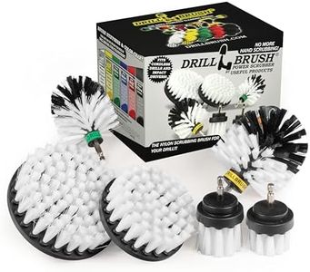 Drill Brush – Ultimate Car Wash Kit - Cleaning Supplies – Car Carpet - Truck Accessories - Wheel Brush - Motorcycle Accessories - Car Mats - Spin Brush - Interior Leather, Vinyl, Upholstery, Fabric