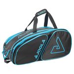 JOOLA Tour Elite Pro Pickleball Bag – Backpack & Duffle Bag for Paddles & Pickleball Accessories – Thermal Insulated Pockets Hold 4+ Paddles - Includes Fence Hook (Black/Light Blue)